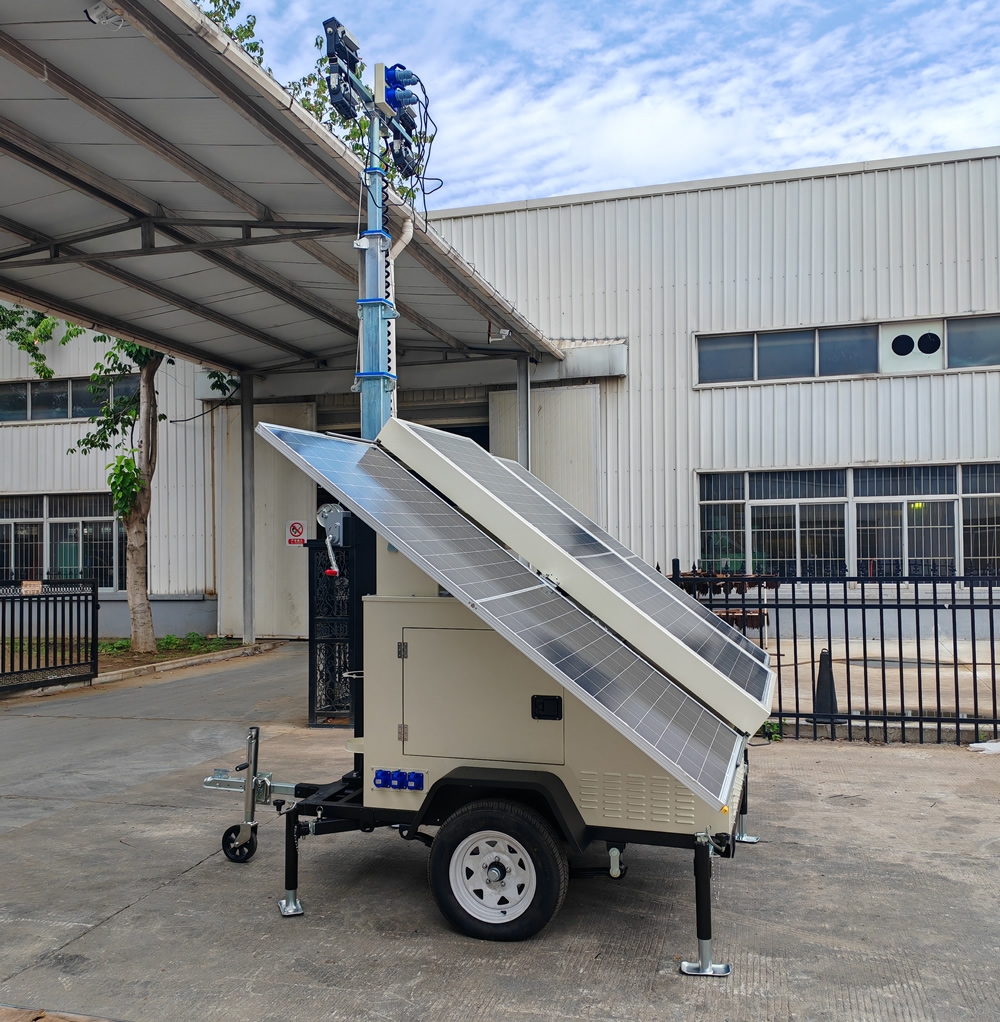7米拖車式液壓自動(dòng)升降太陽(yáng)能移動(dòng)照明車4TNVE600