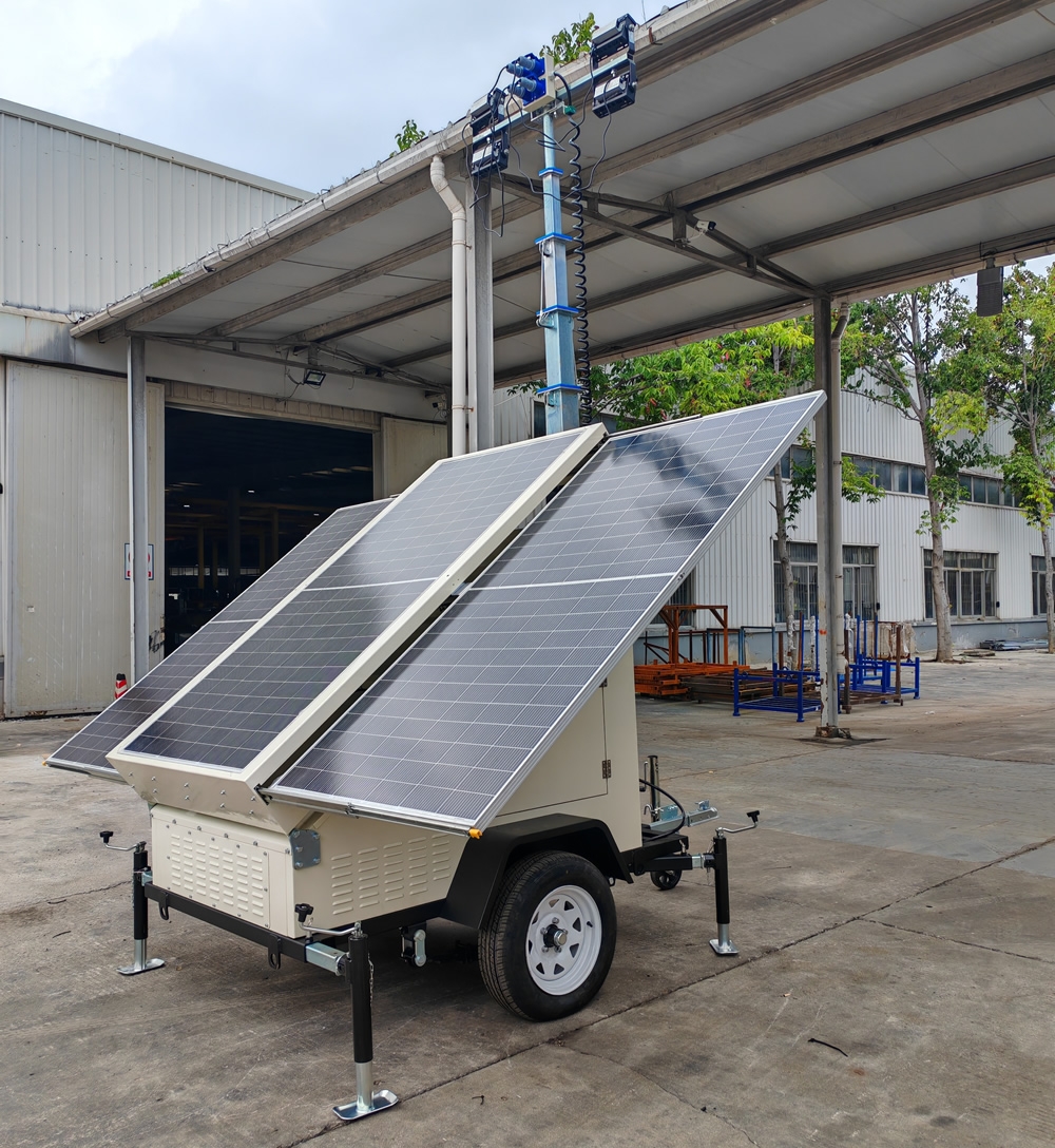 7米拖車式液壓自動(dòng)升降太陽(yáng)能移動(dòng)照明車4TNVE600